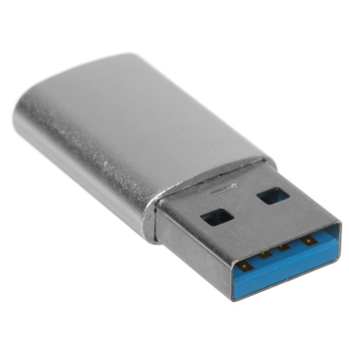 Купить Переходник DEXP USB Type-C - USB Type-A серебристый  9290472. Характеристики, отзывы и цены в Донецке