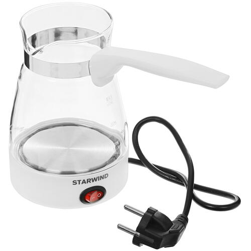 Купить Электрическая турка Starwind STG6050 белый  5301650. Характеристики, отзывы и цены в Донецке