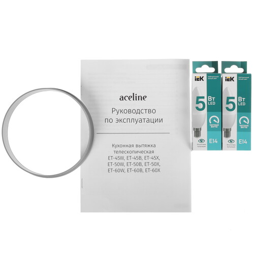 Купить Вытяжка телескопическая Aceline ET-50W белый/белый  9071829. Характеристики, отзывы и цены в Донецке
