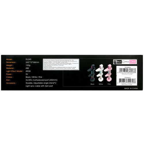 Купить Подставка для видеокарты DarkFlash DL240 черный  5026993. Характеристики, отзывы и цены в Донецке