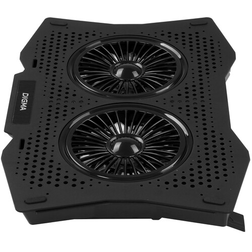 Купить Подставка для ноутбука Digma D-NCP180-2x110 черный  9300793. Характеристики, отзывы и цены в Донецке