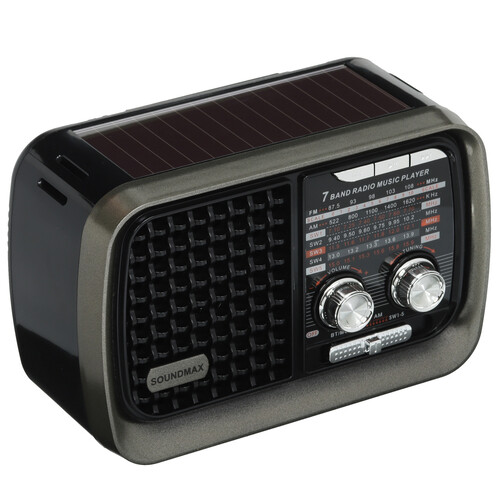 Купить Радиоприемник SOUNDMAX SM-RD2124UB черный  9063225. Характеристики, отзывы и цены в Донецке