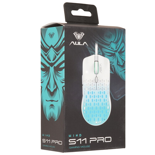 Купить Мышь проводная AULA S11PRO [80003325] белый  5606258. Характеристики, отзывы и цены в Донецке
