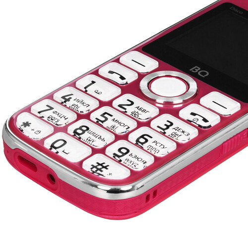 Купить Сотовый телефон BQ 2005 Disco розовый/серебристый  9111947. Характеристики, отзывы и цены в Донецке