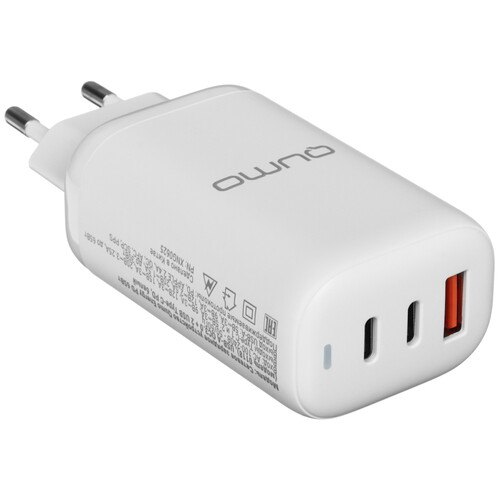 Купить Сетевое зарядное устройство QUMO Energy PD 65W белый  5627903. Характеристики, отзывы и цены в Донецке