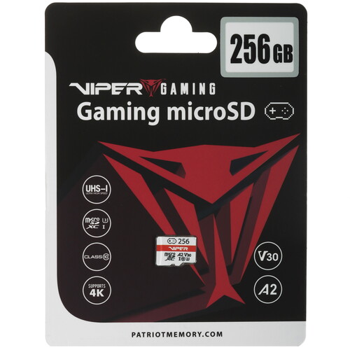 Купить Карта памяти Patriot Viper Gaming microSDXC 256 ГБ  5633379. Характеристики, отзывы и цены в Донецке