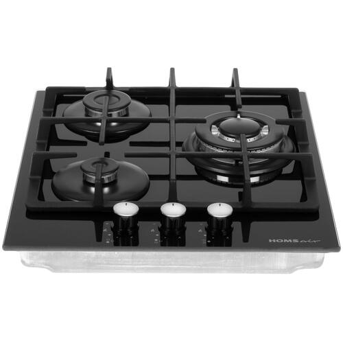 Купить Газовая варочная поверхность HOMSair HGG433TGCBK  8160049. Характеристики, отзывы и цены в Донецке