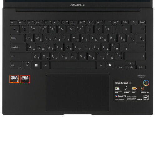 Купить 14" Ноутбук ASUS Zenbook 14 UM3406KA-QD177 черный  5612595. Характеристики, отзывы и цены в Донецке