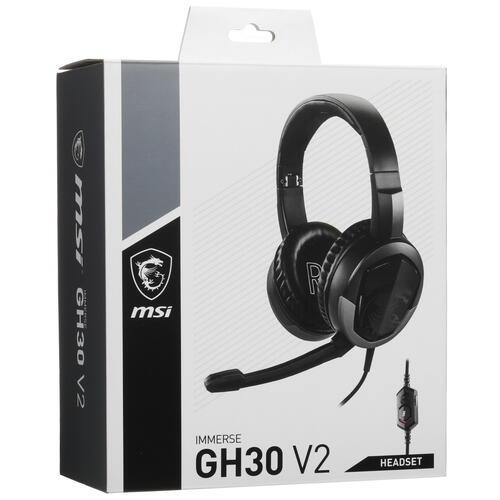 Купить Проводные наушники MSI Immerse GH30 v2 черный  5438556. Характеристики, отзывы и цены в Донецке