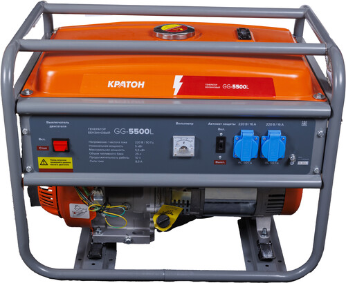 Купить Электрогенератор   бензиновый Кратон GG-5500L  9126389. Характеристики, отзывы и цены в Донецке