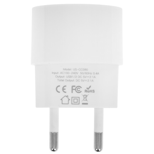 Купить Сетевое зарядное устройство USAMS T20 белый  5480356. Характеристики, отзывы и цены в Донецке