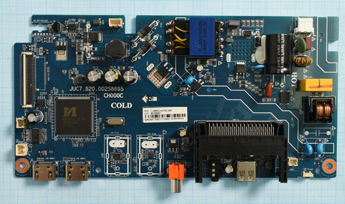Купить Плата (Main + Power) для телевизора DEXP H32F7100C [JUC7.820.00258695] (широкий разъем LVDS) (no tuner)  5082093. Характеристики, отзывы и цены в Донецке