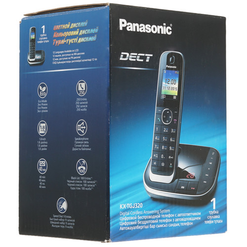 Купить Телефон беспроводной (DECT) Panasonic KX-TGJ320RUB  7931932. Характеристики, отзывы и цены в Донецке
