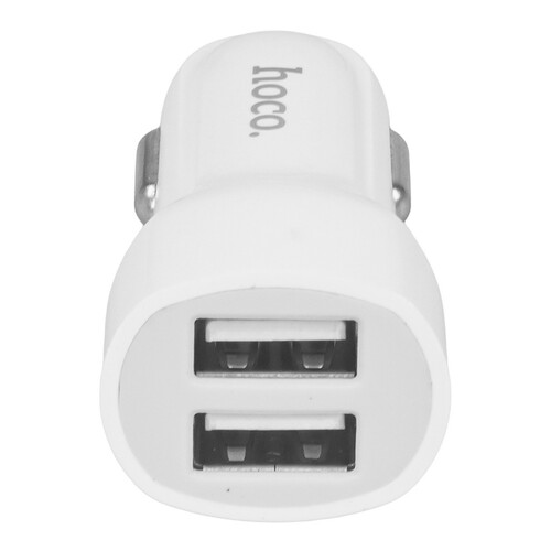 Купить Автомобильное ЗУ Hoco Z2A белый  9237897. Характеристики, отзывы и цены в Донецке