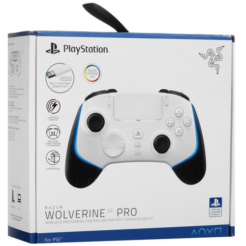 Купить Геймпад беспроводной/проводной Razer Wolverine V2 Pro PlayStation Licensed белый  5499679. Характеристики, отзывы и цены в Донецке