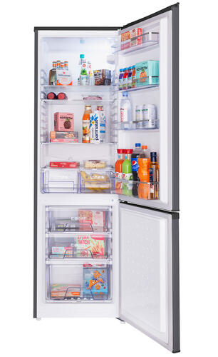 Купить Холодильник с морозильником  MAUNFELD MFF176M11 серый  9952816. Характеристики, отзывы и цены в Донецке