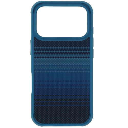 Купить Накладка  Pitaka Aramid ProGuard Case для Apple iPhone 17 Pro синий/голубой, черный  5641008. Характеристики, отзывы и цены в Донецке