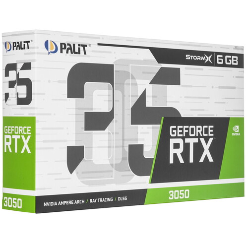 Купить Видеокарта Palit GeForce RTX 3050 StormX  5609160. Характеристики, отзывы и цены в Донецке