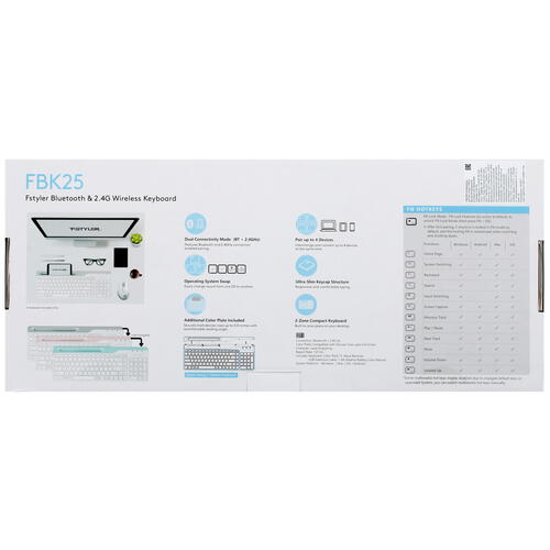 Купить Клавиатура  беспроводная A4Tech Fstyler FBK25  4888887. Характеристики, отзывы и цены в Донецке