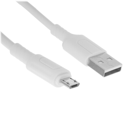 Купить Кабель круглый Borofone micro USB - USB 2.0 Type-A белый 1 м  9244444. Характеристики, отзывы и цены в Донецке