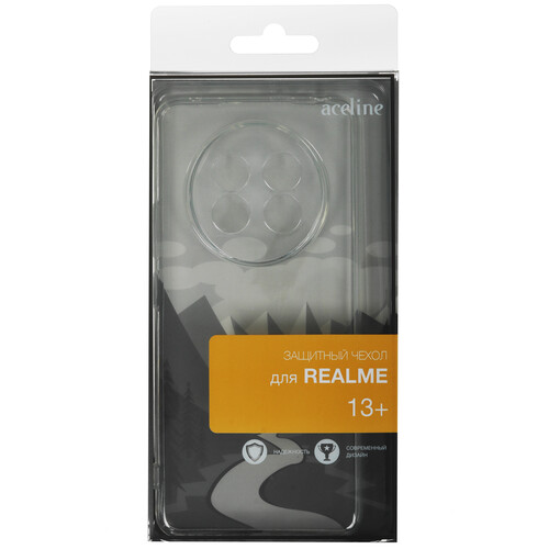 Купить Накладка  Aceline Silicone для realme 13+ прозрачный  9202384. Характеристики, отзывы и цены в Донецке