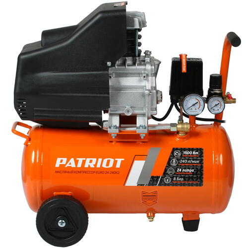 Купить Компрессор поршневой масляный Patriot EURO 24-240K2 + набор пневмоинструмента  5062512. Характеристики, отзывы и цены в Донецке