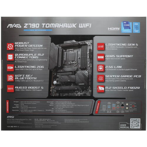 Купить Материнская плата MSI MAG Z790 TOMAHAWK WIFI  5079555. Характеристики, отзывы и цены в Донецке