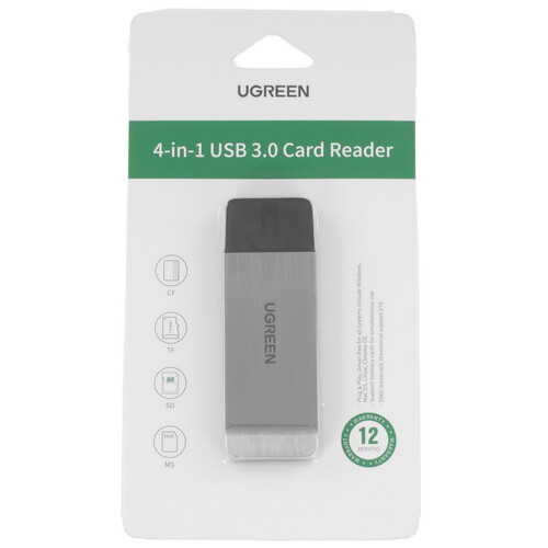 Купить Кард-ридер UGREEN CM180  9179463. Характеристики, отзывы и цены в Донецке