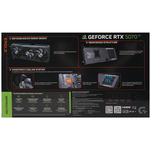 Купить Видеокарта GIGABYTE GeForce RTX 5070 Ti EAGLE OC SFF  5613393. Характеристики, отзывы и цены в Донецке