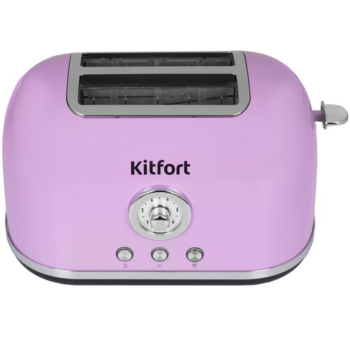 Купить Тостер Kitfort КТ-6831 фиолетовый  9313454. Характеристики, отзывы и цены в Донецке