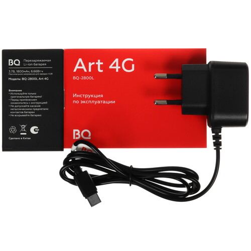 Купить Сотовый телефон BQ 2800L Art 4G черный/серебристый  9111971. Характеристики, отзывы и цены в Донецке