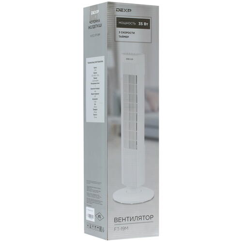 Купить Вентилятор DEXP FT-19M  белый  4868469. Характеристики, отзывы и цены в Донецке