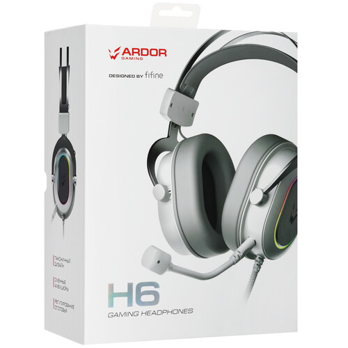 Купить Проводные наушники ARDOR GAMING H6 белый 2025  9183517. Характеристики, отзывы и цены в Донецке