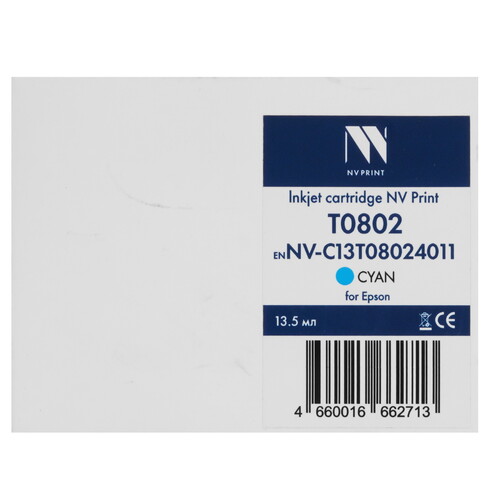 Купить Картридж NV Print T0802 голубой  5643287. Характеристики, отзывы и цены в Донецке