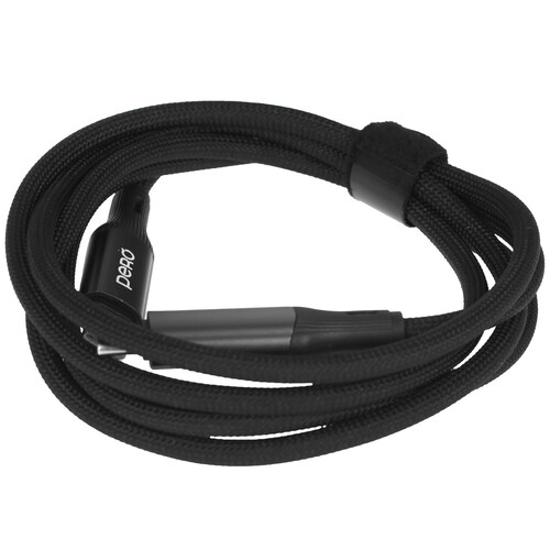 Купить Кабель круглый PERO USB Type-C - USB Type-C черный 1.2 м  9288776. Характеристики, отзывы и цены в Донецке