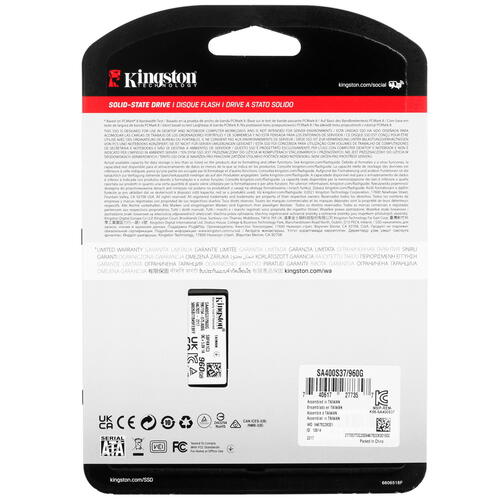Купить 960 ГБ 2.5" SATA накопитель Kingston A400 [SA400S37/960G]  5046284. Характеристики, отзывы и цены в Донецке