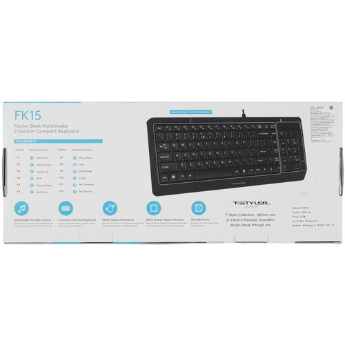 Купить Клавиатура  проводная A4Tech Fstyler FK15  9188927. Характеристики, отзывы и цены в Донецке