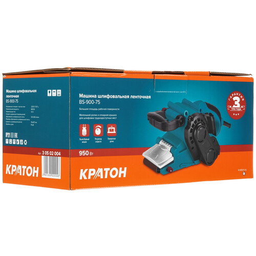 Купить Ленточная шлифмашина Кратон BS-900-75  9145719. Характеристики, отзывы и цены в Донецке