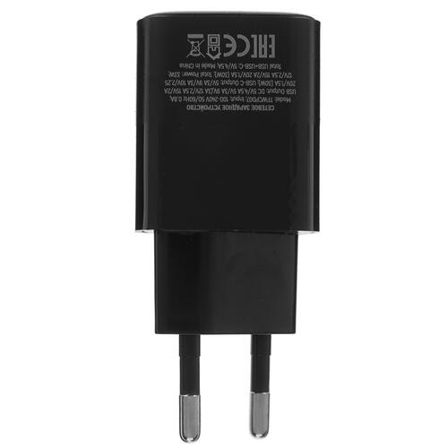 Купить Сетевое зарядное устройство TFN NANO A+C PD 33W черный  5367351. Характеристики, отзывы и цены в Донецке