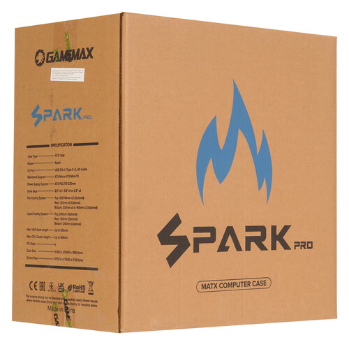 Купить Корпус GameMax Spark Pro Black  9063339. Характеристики, отзывы и цены в Донецке