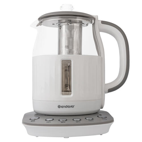 Купить Электрочайник Endever Skyline KR-364G белый  5365517. Характеристики, отзывы и цены в Донецке