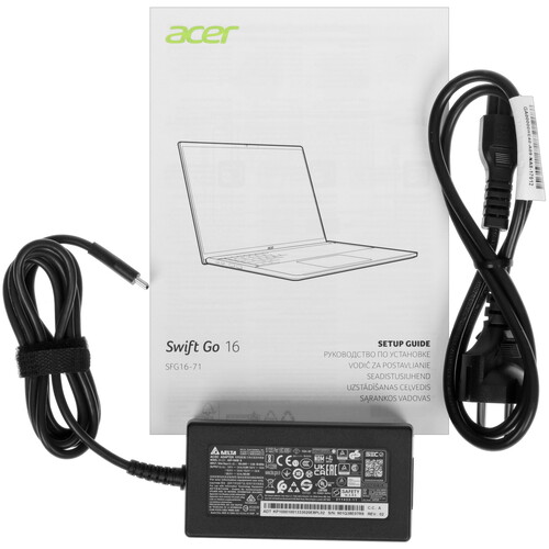 Купить 16" Ноутбук Acer Swift Go 16 SFG16-71-71T7 серебристый  5436476. Характеристики, отзывы и цены в Донецке