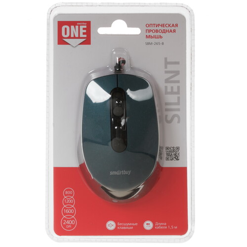 Купить Мышь проводная Smartbuy ONE SBM-265-B  синий  4728960. Характеристики, отзывы и цены в Донецке