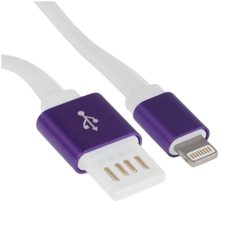 Купить Кабель плоский Cablexpert Lightning 8-pin - USB 2.0 Type-A белый 1 м  5485433. Характеристики, отзывы и цены в Донецке
