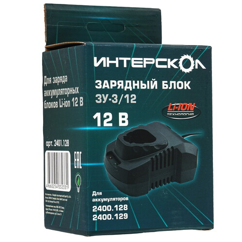 Купить Зарядное устройство Интерскол ЗУ-3/12  9150393. Характеристики, отзывы и цены в Донецке