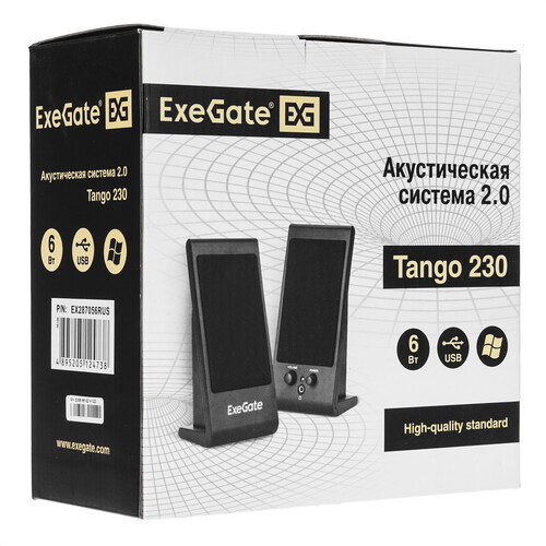 Купить Колонки ExeGate Tango 230 черный  5364315. Характеристики, отзывы и цены в Донецке