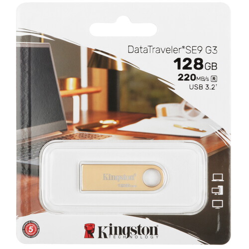 Купить Память USB Flash 128 ГБ Kingston DataTraveler SE9 G3 [DTSE9G3/128GB]  5449050. Характеристики, отзывы и цены в Донецке