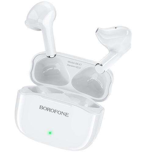 Купить Наушники TWS Borofone BE47 Perfecto белый  5371126. Характеристики, отзывы и цены в Донецке