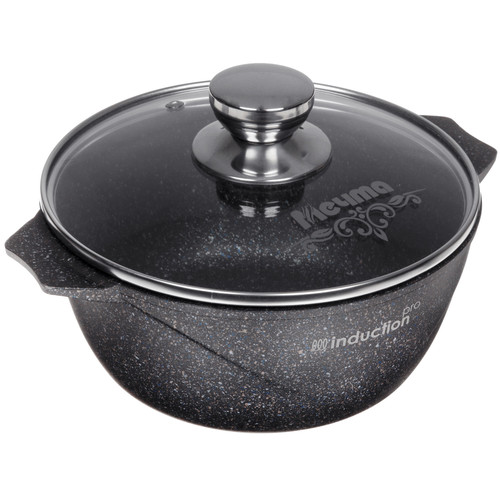 Купить Кастрюля Мечта Гранит Induction Pro 42803И 2 л 20 см синий  9149199. Характеристики, отзывы и цены в Донецке