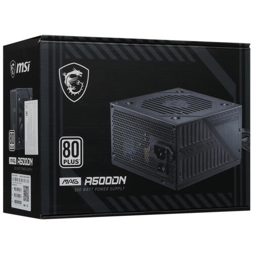 Купить Блок питания MSI MAG A500DN  5409428. Характеристики, отзывы и цены в Донецке